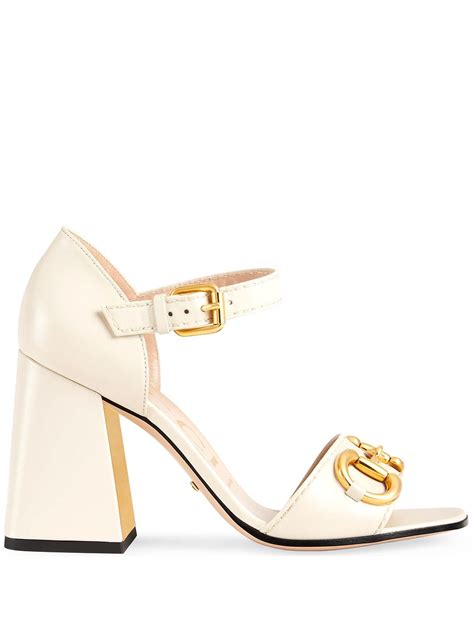 gucci horsebit leather sandals|Gucci Horsebit block heel sandals.